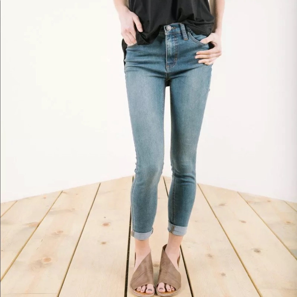 Free People, High Waist Ankle Jeans, NWOT’s, Sz 28